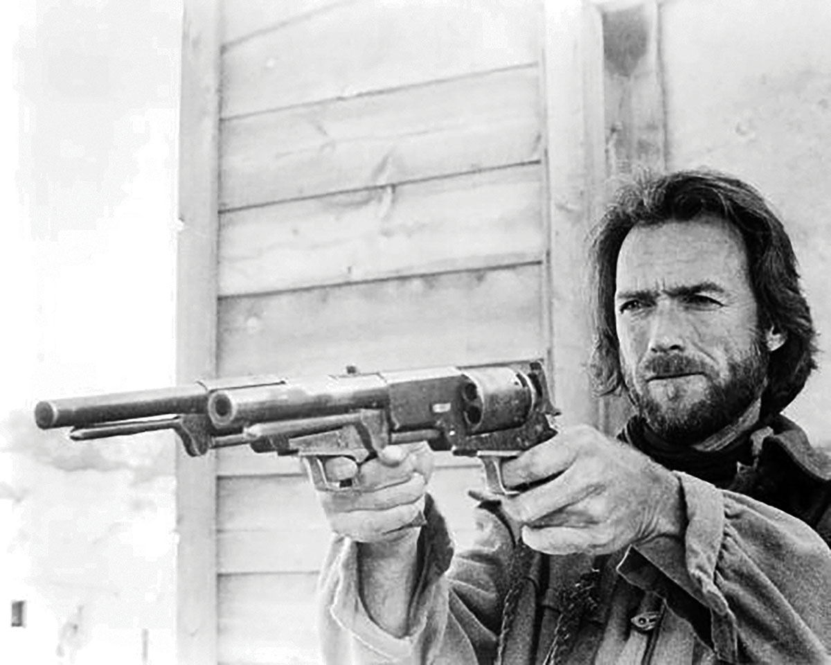 In 1976, Clint Eastwood carried two Walker Colts as The Outlaw Josey Wales.